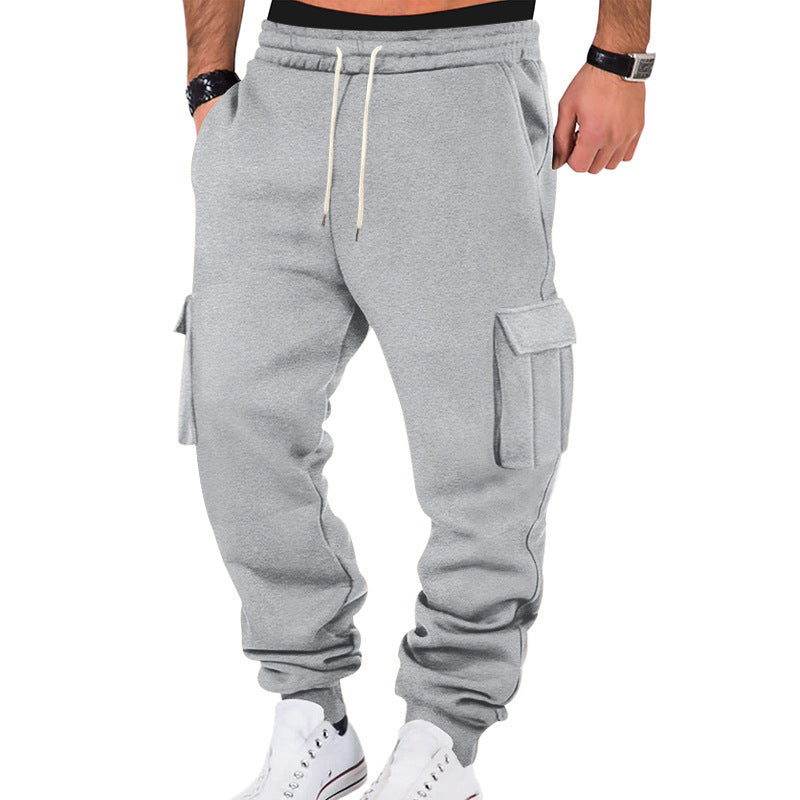 Modern cargo jogger pants for men with elastic waist and practical side pockets Lune London