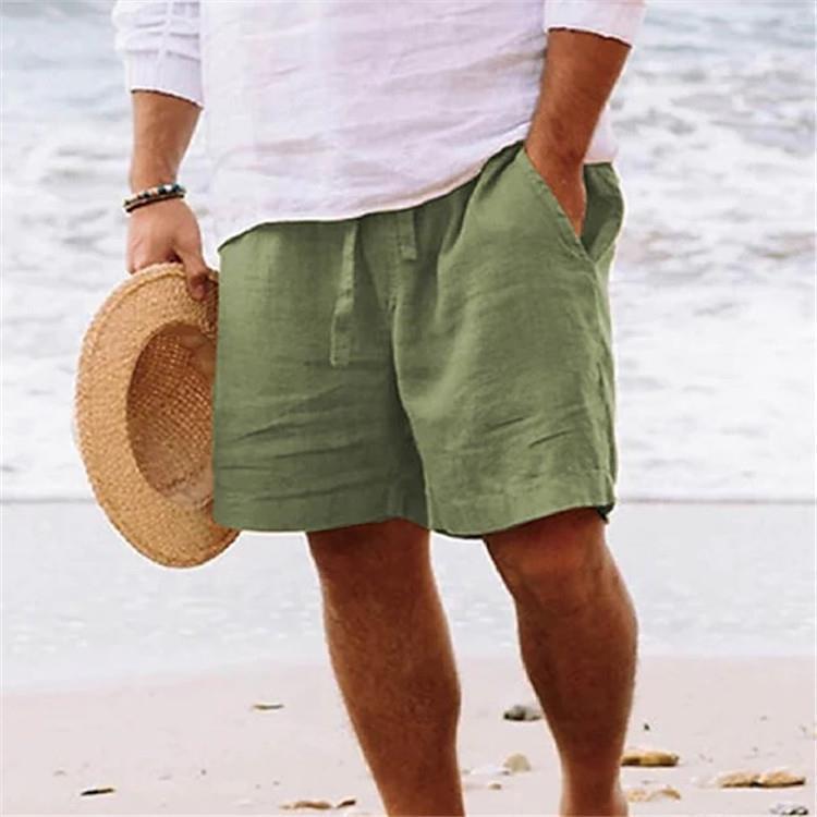 Light leisure pants for men in breathable linen Lune London