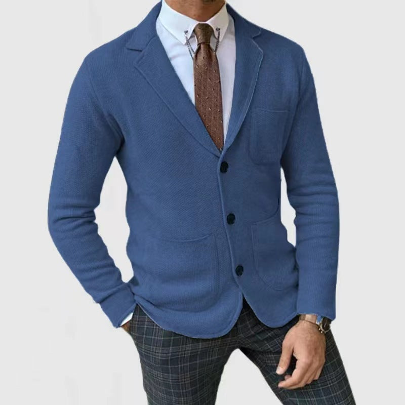 Elegant knit jacket for men with practical pockets Lune London