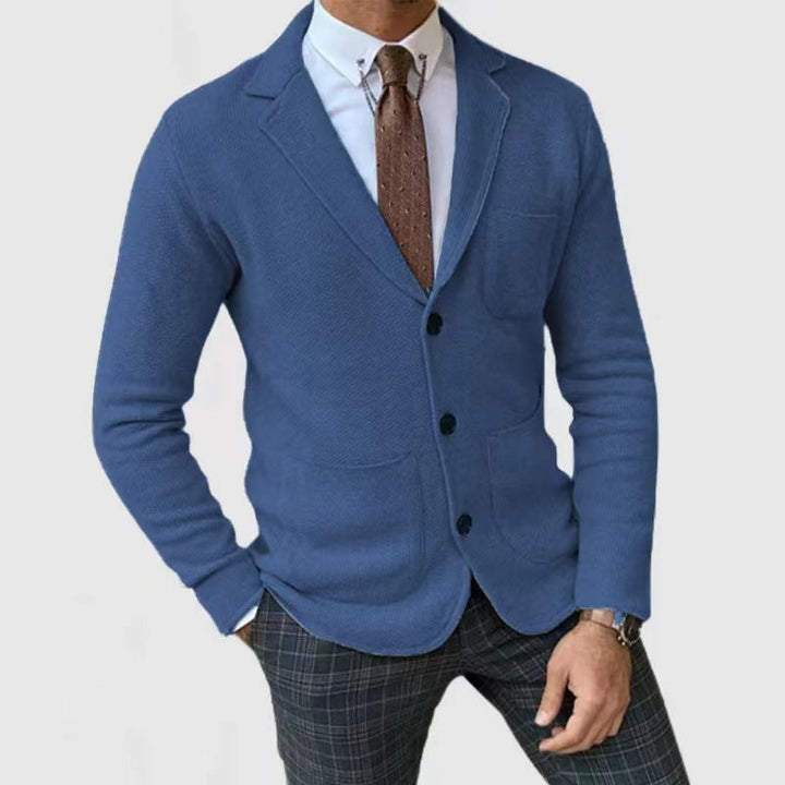 Elegant knit jacket for men with practical pockets Lune London