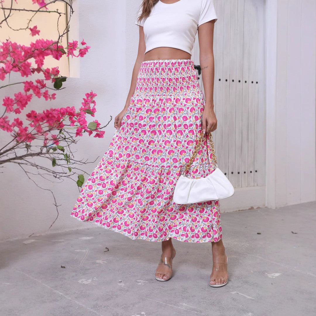 Women Bohemian Chic Floating Maxi Skirt