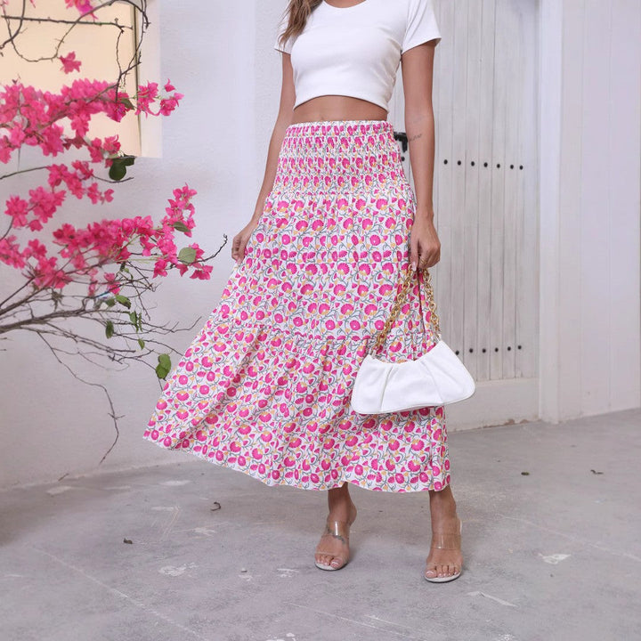 Women Bohemian Chic Floating Maxi Skirt