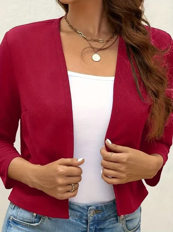 Women's airy cardigan with open front design and ¾ sleeves Lune London