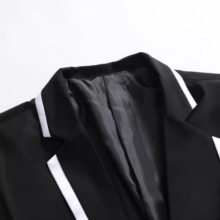 Elegant suit for men with contrast lapel Lune London