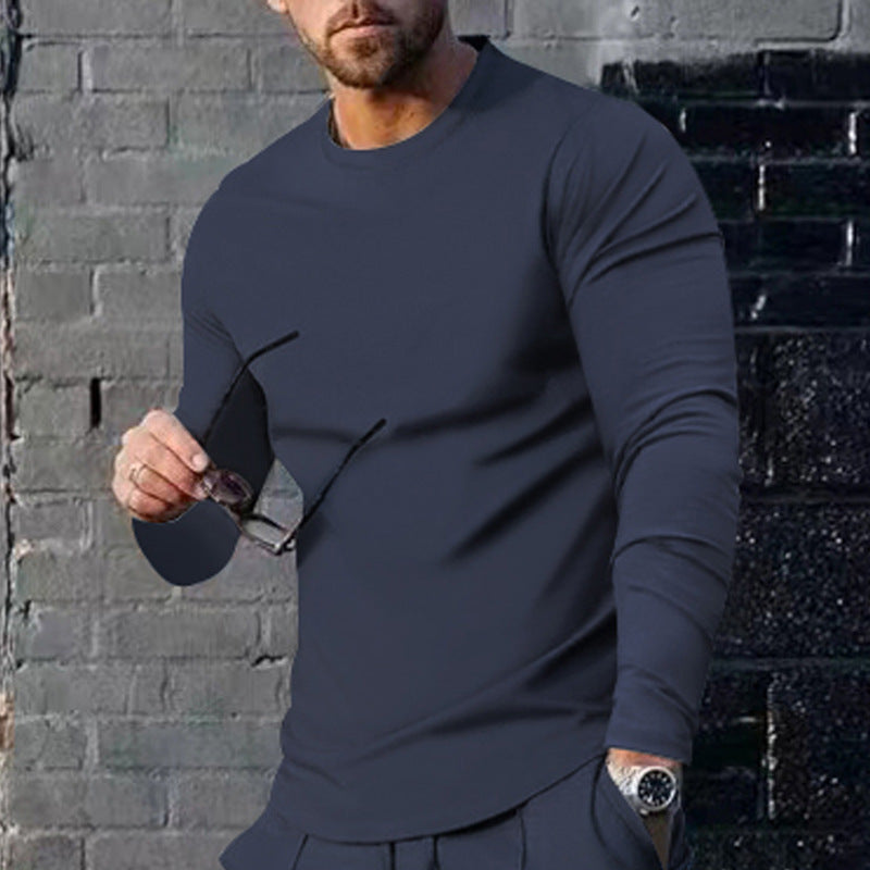 Men's long sleeve t-shirt with a trendy cut and high-quality cotton blend Lune London