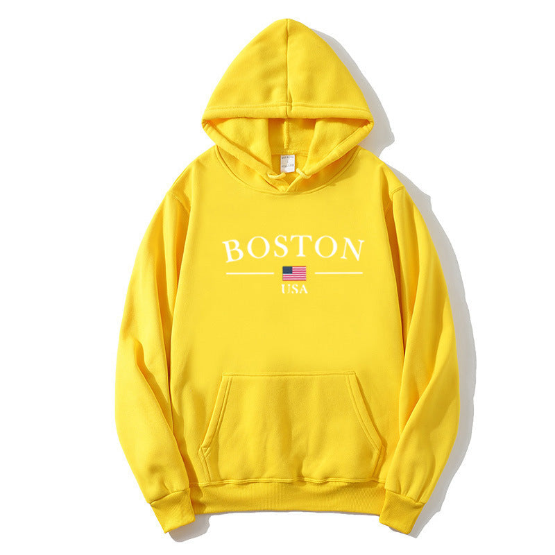 Women's hoodie with Boston print Chic & Stil
