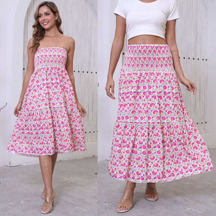 Women Bohemian Chic Floating Maxi Skirt