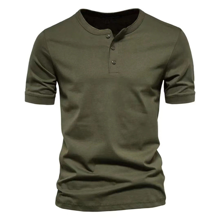 Men's short-sleeve casual shirt with button placket Lune London