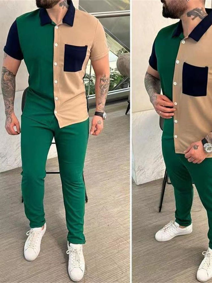 Men's casual colorblock outfit Lune London