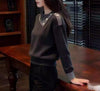 Women's Pique Knit Jumper with Button Detail