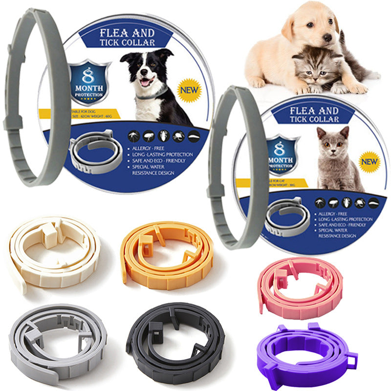 Universal Pet Tick and Flea Collar Multi-Month Repellent Protection