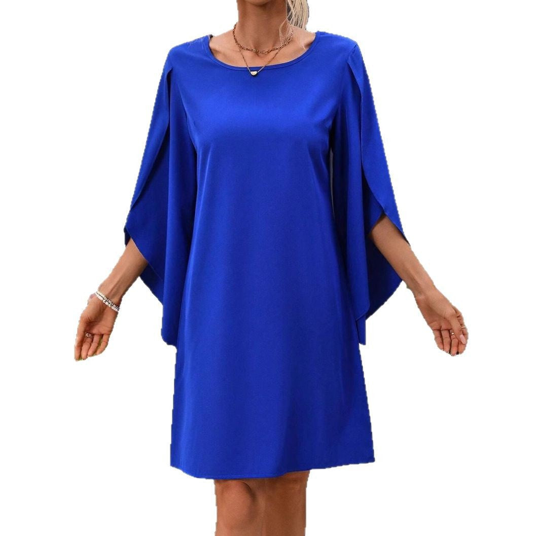 Women Elegant Cape Sleeve Dress Lune London