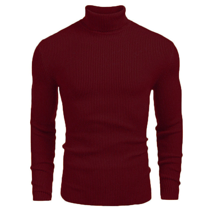 Men's ribbed knit turtleneck sweater Chic und Stil