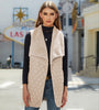 Ladies reversible vest in soft material and quilted design