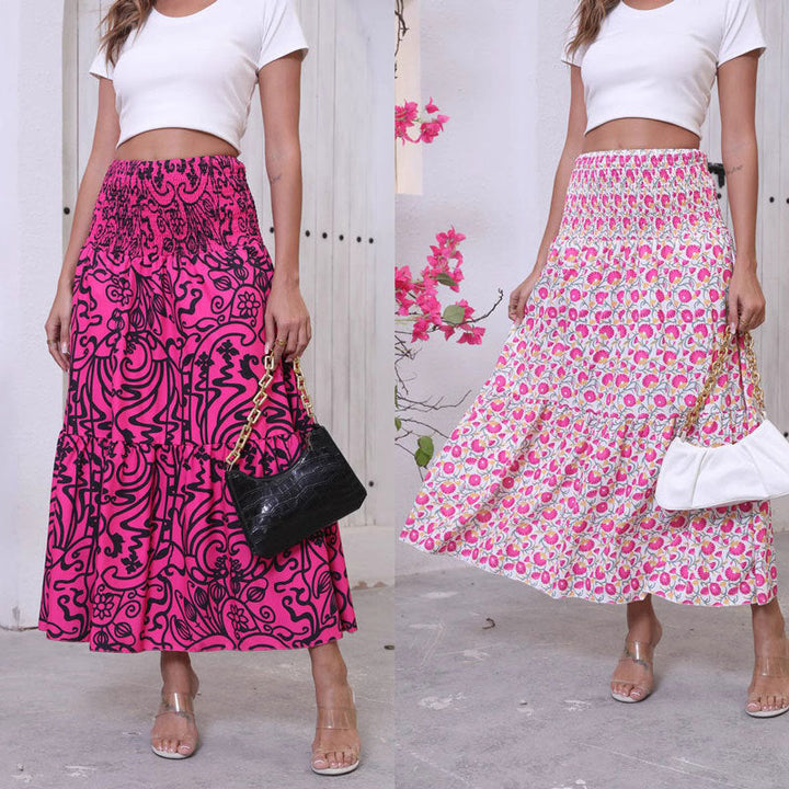 Women Bohemian Chic Floating Maxi Skirt