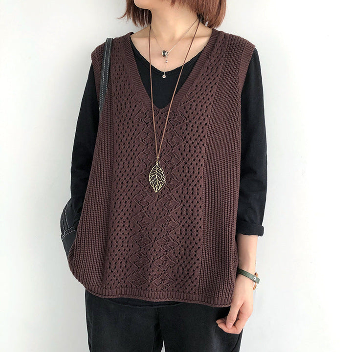 Oversized casual chic knit vests for women Chic and Style