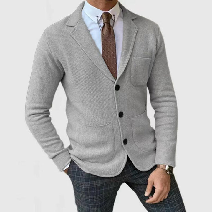 Elegant knit jacket for men with practical pockets Lune London