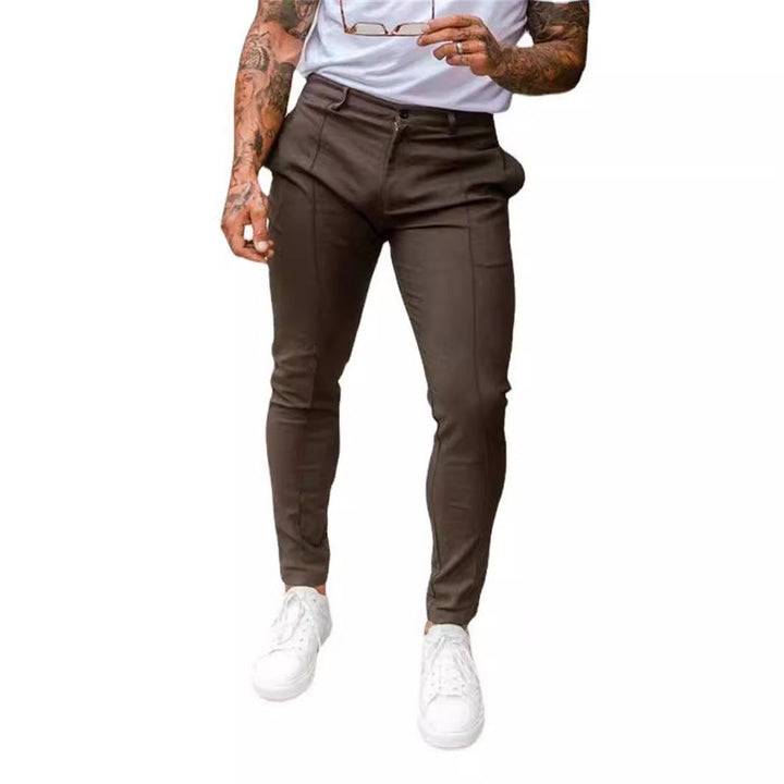Slim-fit jogger pants for men, fashionable with an elastic waistband and side pockets Lune London