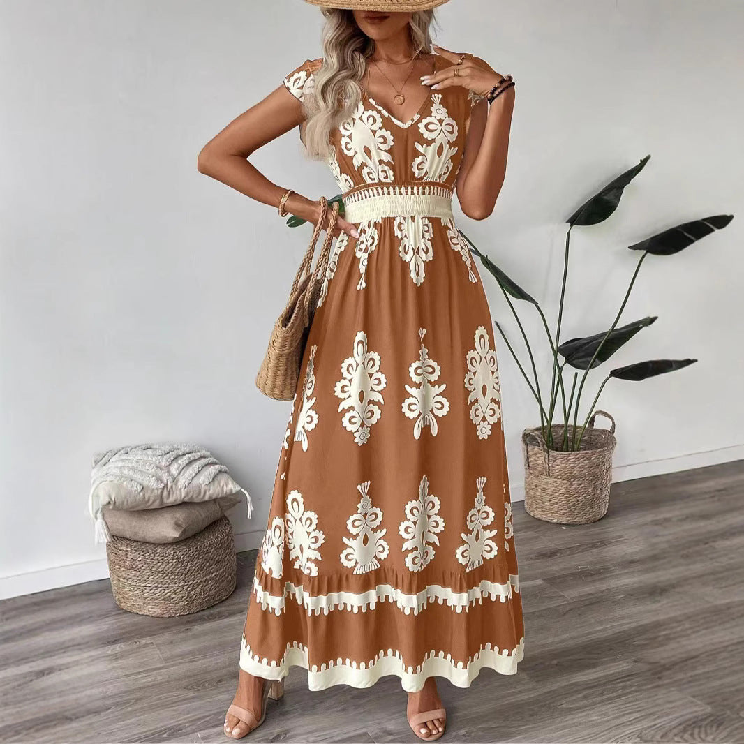 Bohemian Women Embroidered Maxi Dress Lune London