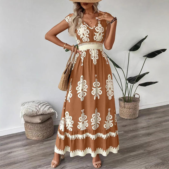 Bohemian Women Embroidered Maxi Dress Lune London