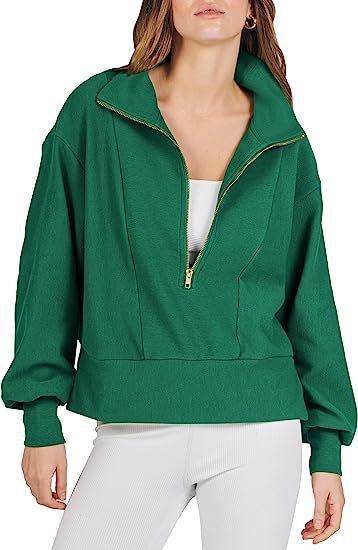 Women's sweatshirt with short zip Lune London