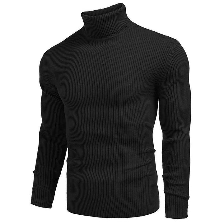 Men's ribbed knit turtleneck sweater Chic und Stil