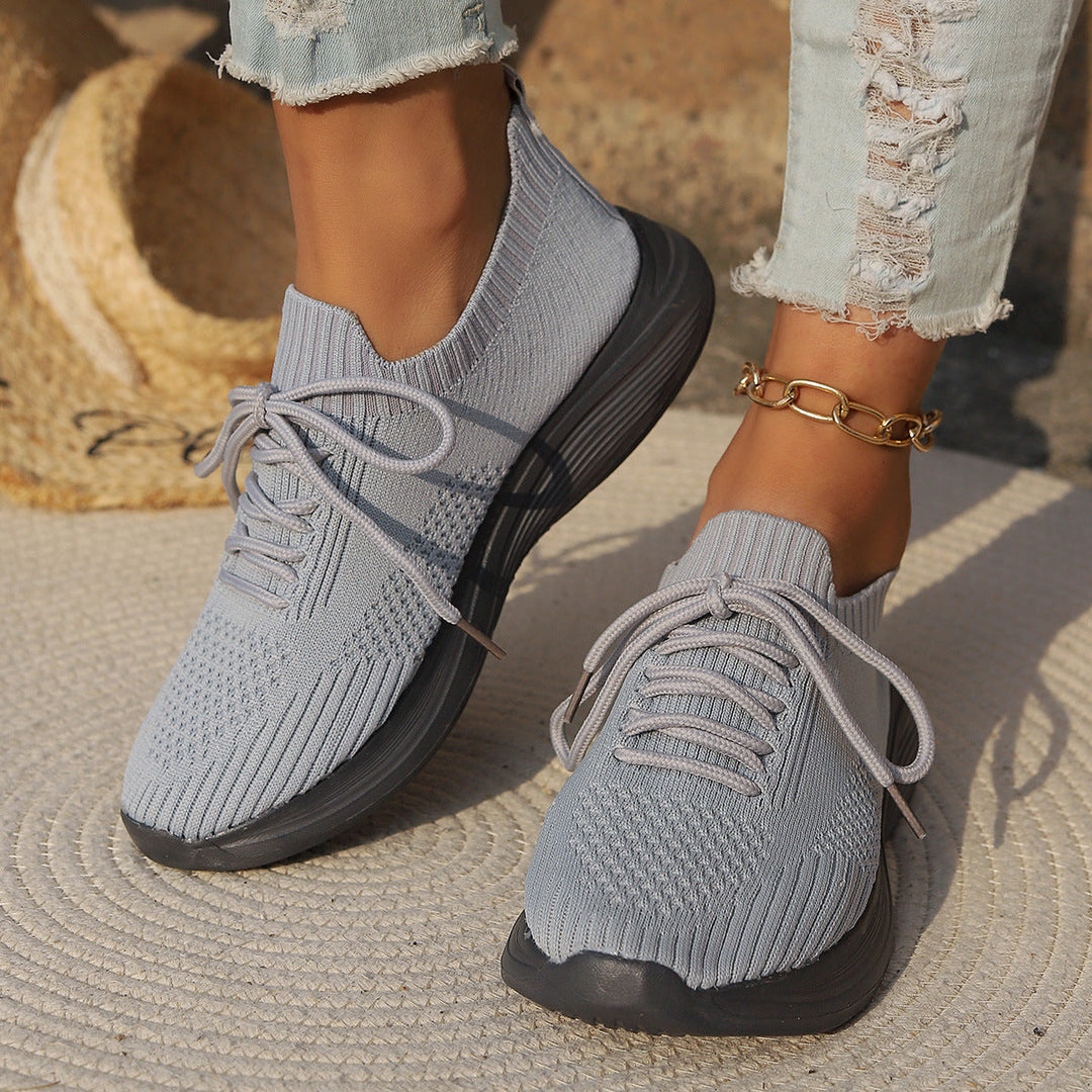Women Breathable Knit Sneakers Lune London