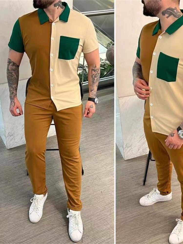 Men's casual colorblock outfit Lune London
