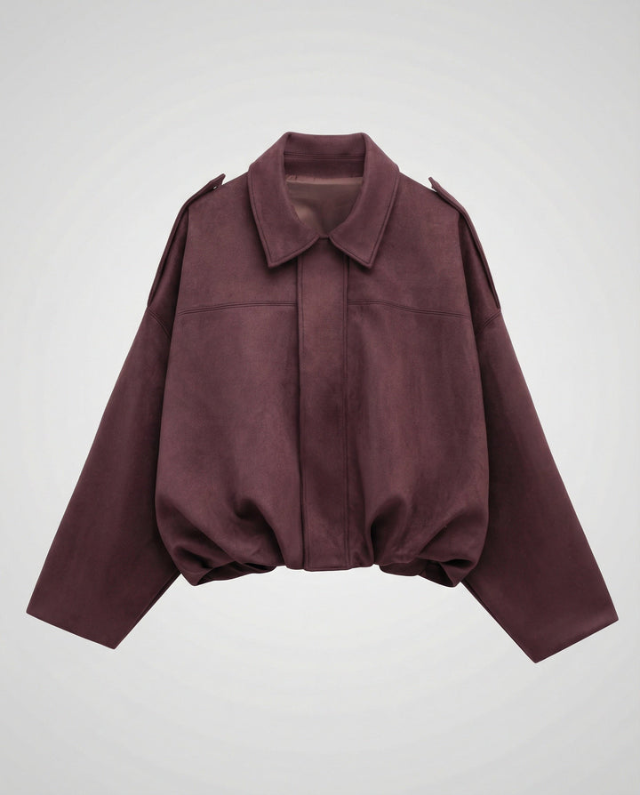 Suede Bomber Jacket