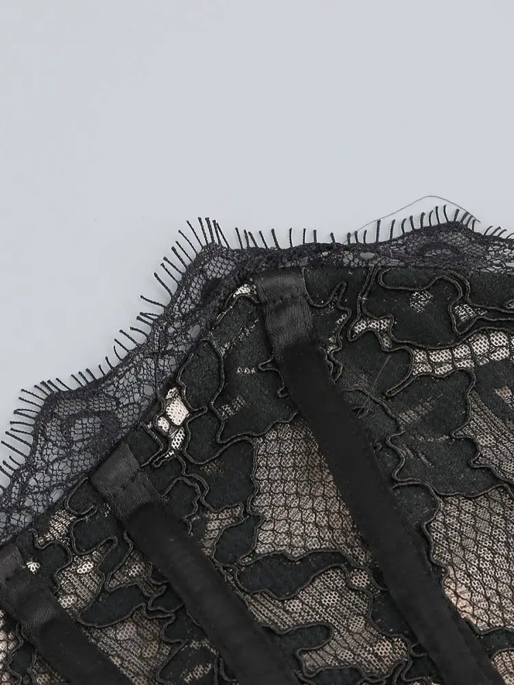 Freya Lace Corset Mini Dress — Where Elegance Meets Allure