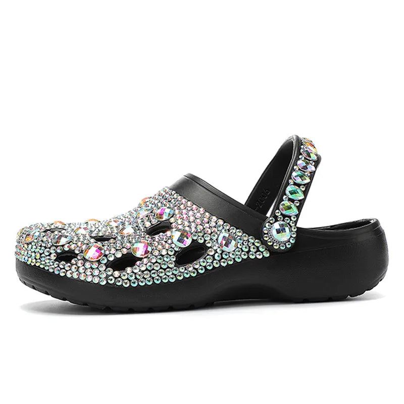 Crystal-Embellished Summer EVA Slip-Ons for Women – Alviera