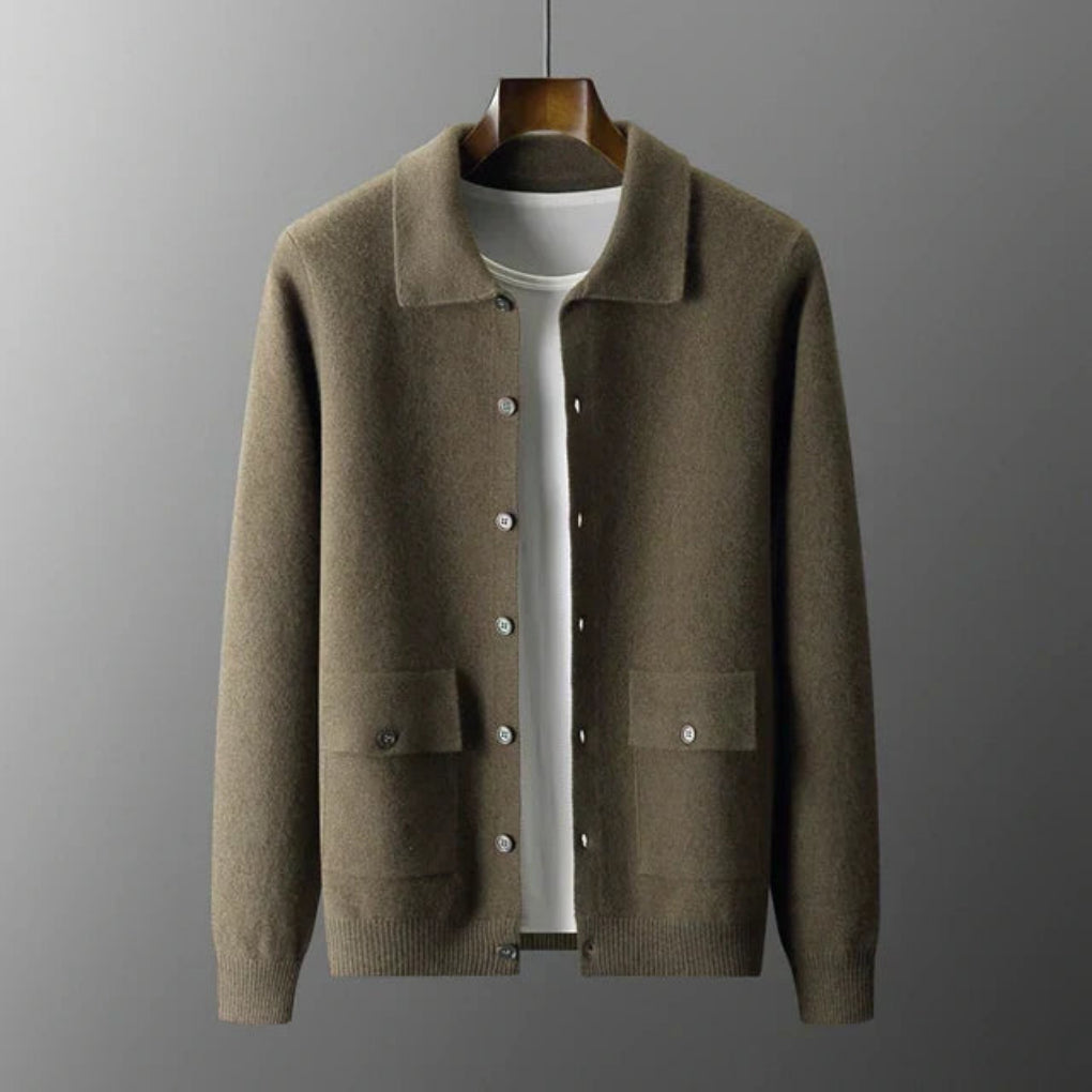 Classic Cardigan – Patch Pocket Design