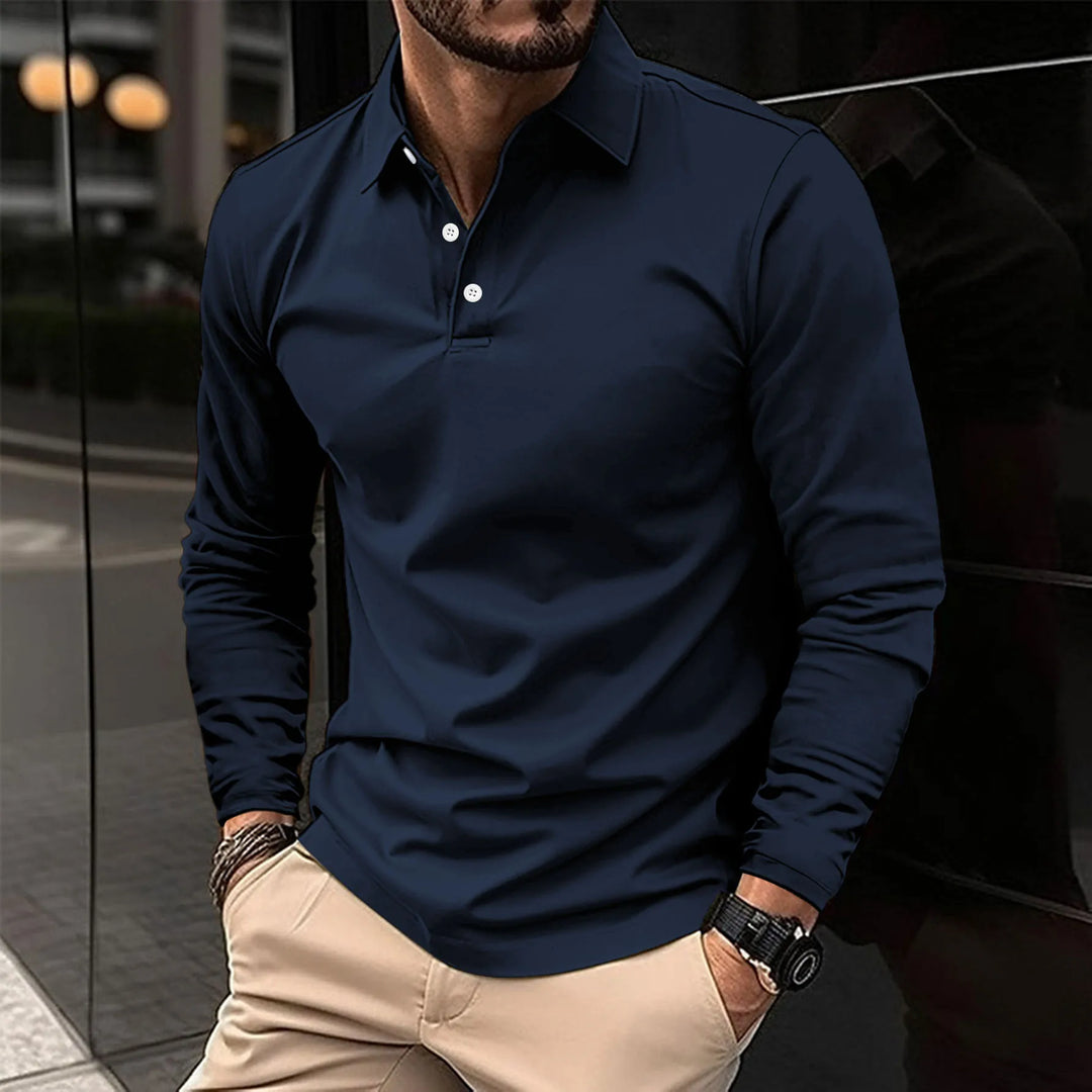 Chic und Stil | Casual Long Sleeve Polo