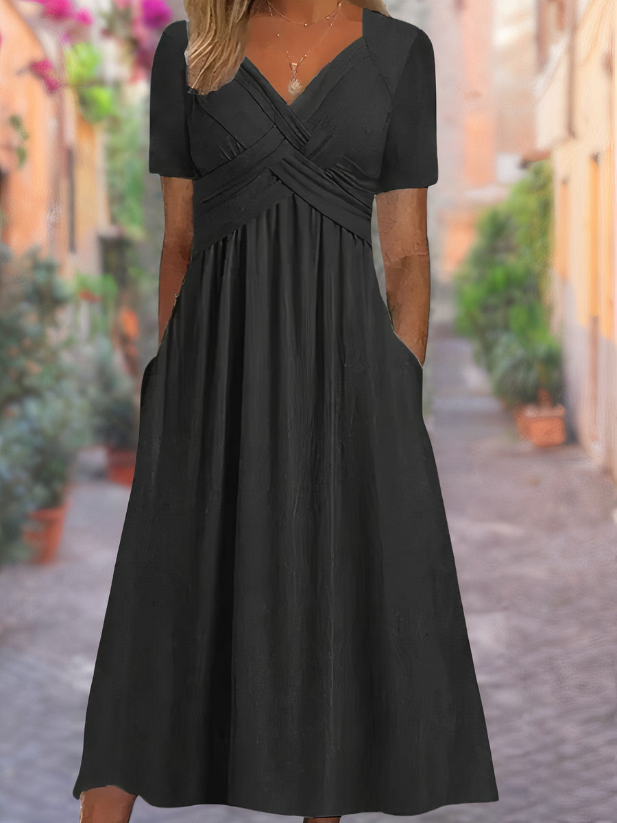 Stylish V-Neck Summer Dress