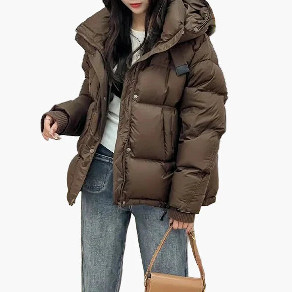 Lune London | Padded winter jacket with hood - Trendy outdoor jacket, leisure & everyday