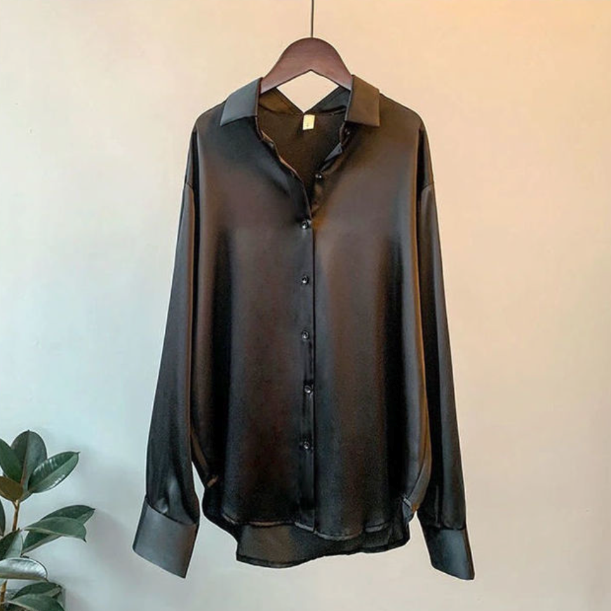 Stylish Women’s Office Blouse – Button-Front Design
