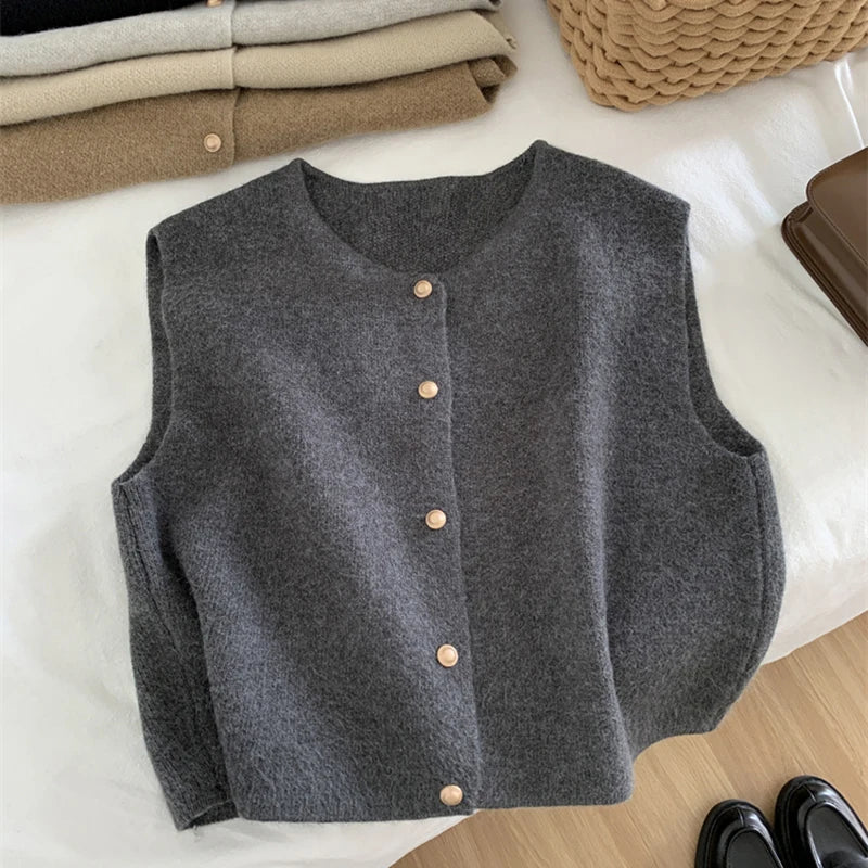 Merino Wool Women's Waistcoat – Solveig