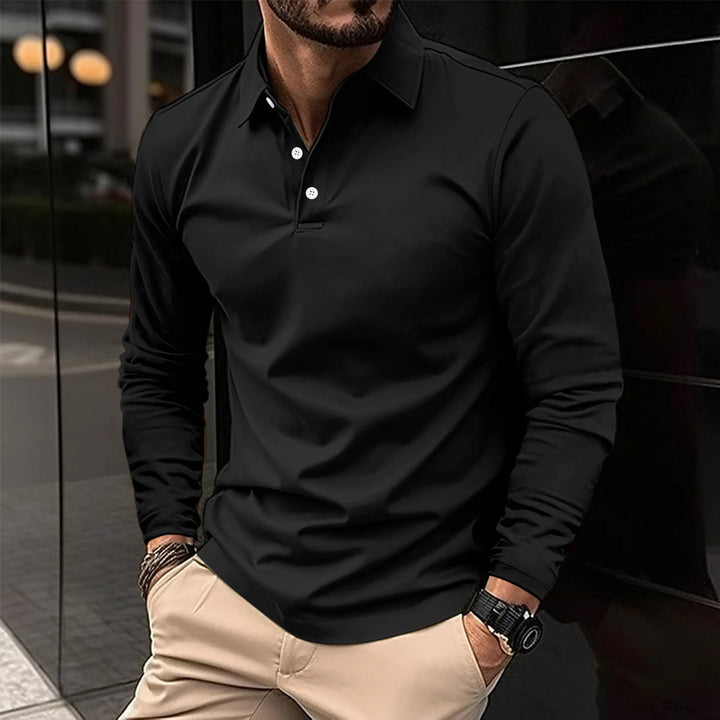 Chic und Stil | Casual Long Sleeve Polo