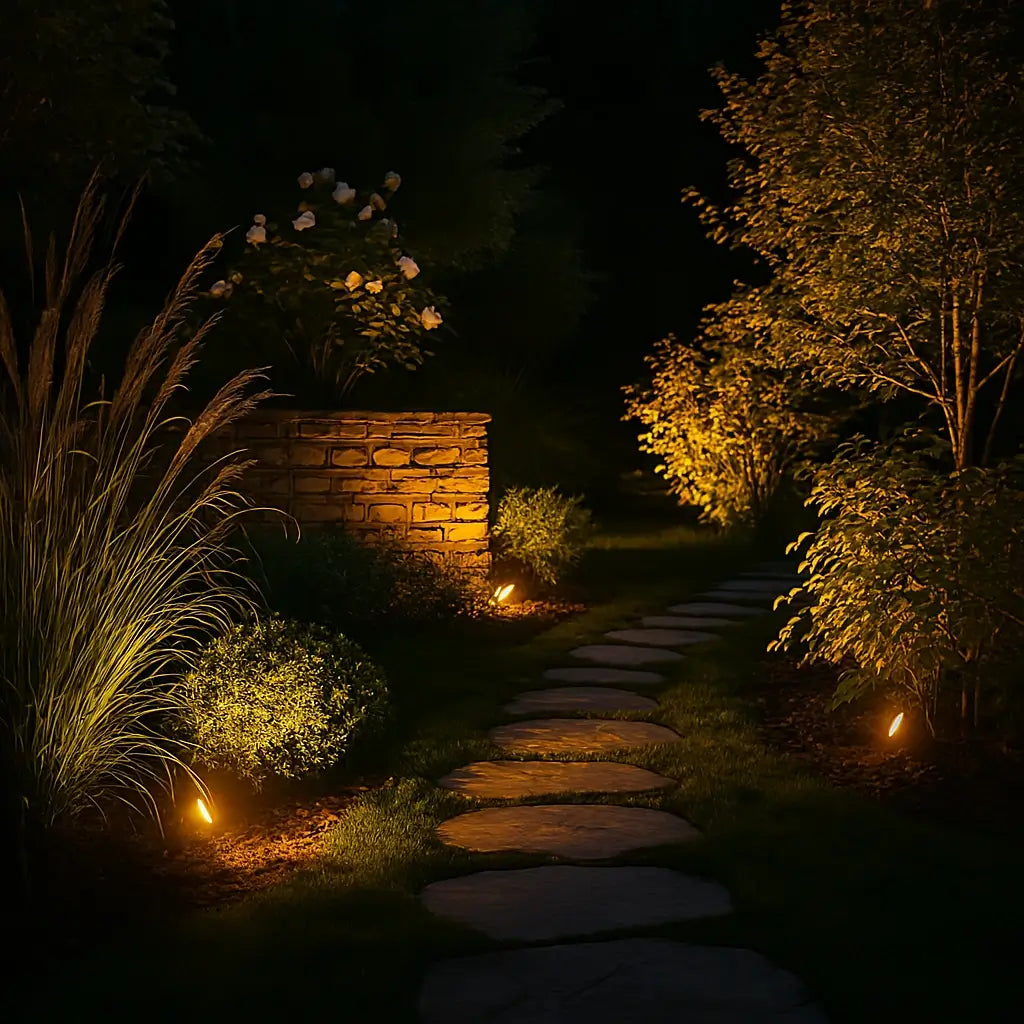 Outdoor Solar LED Garden Light Adjustable Waterproof Spotlight