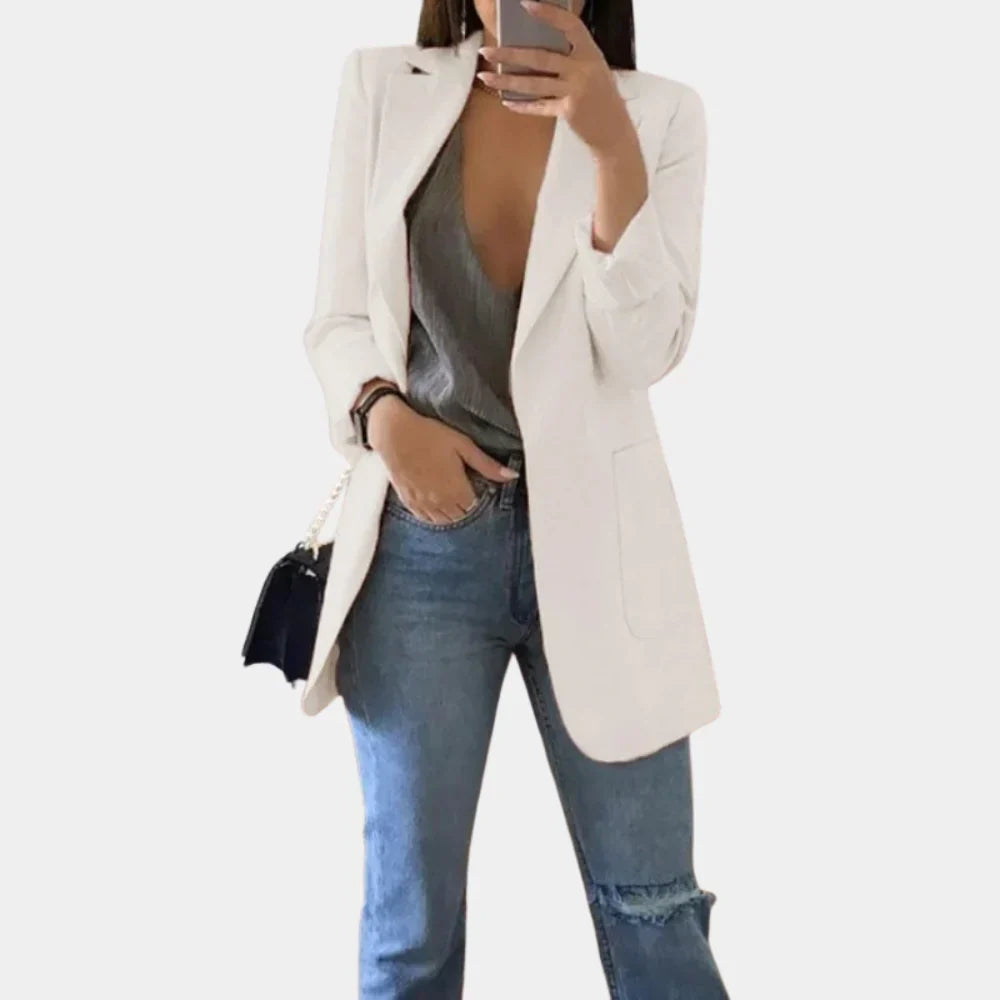 Long Slim Fit Blazer for Women – Timeless Elegance Meets Modern Tailoring