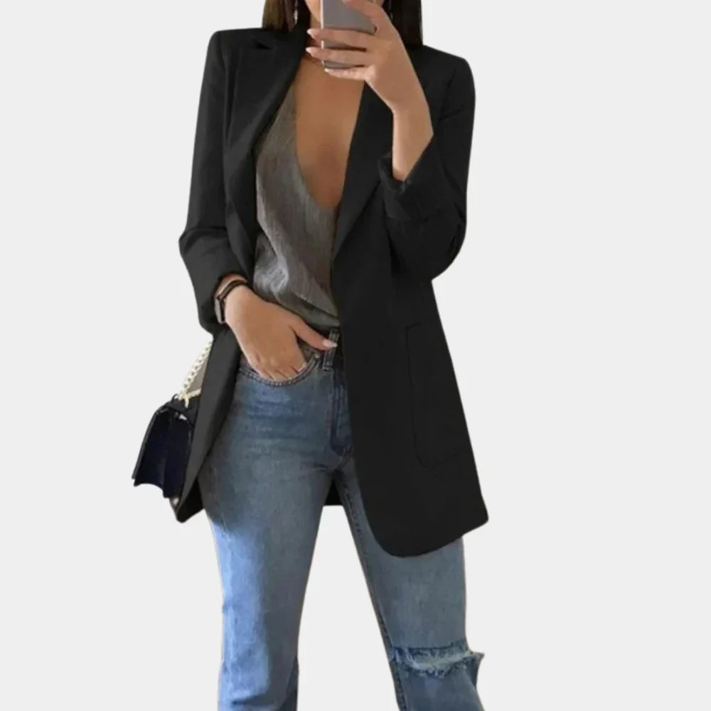 Long Slim Fit Blazer for Women – Timeless Elegance Meets Modern Tailoring