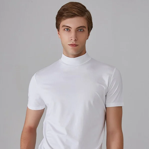 Sports shirt with stand-up collar
