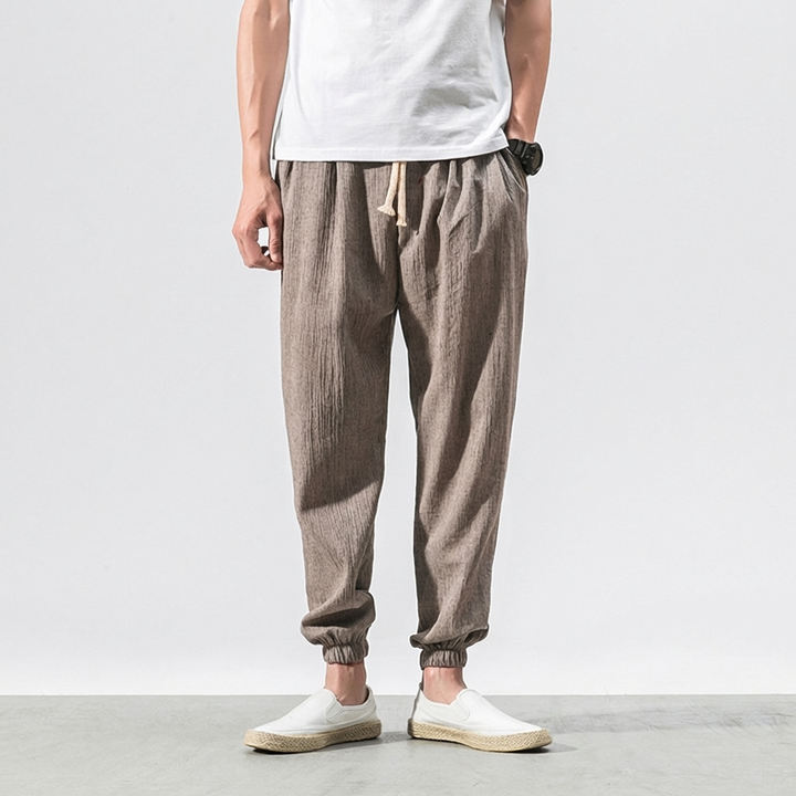 Men’s Cotton-Linen Comfort Pants – Lightweight Everyday Wear