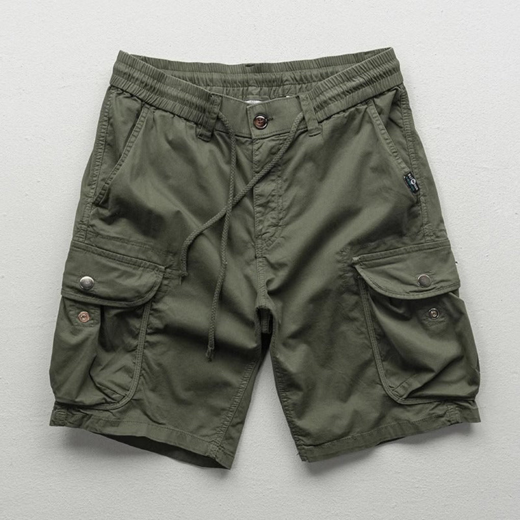 Trendy Drawstring Waist Cargo Shorts
