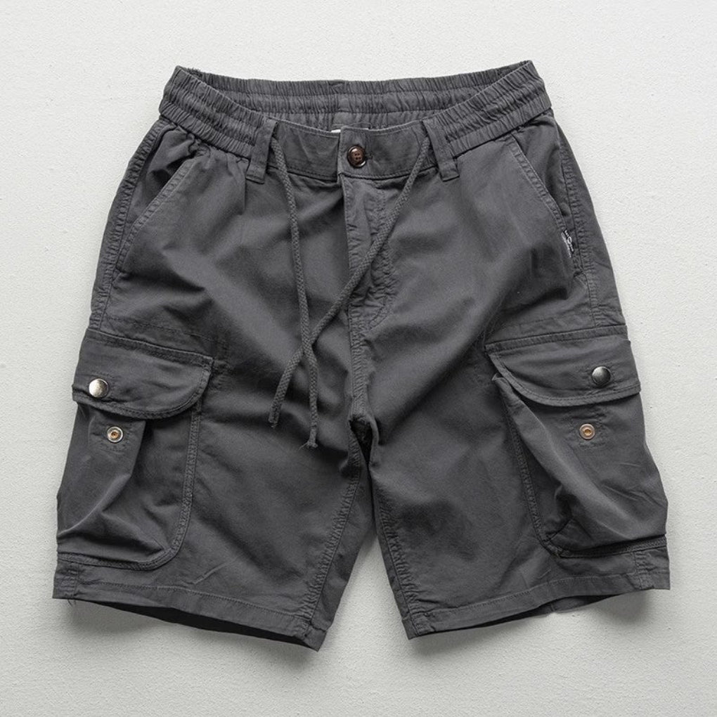 Trendy Drawstring Waist Cargo Shorts
