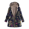 Vintage-Inspired Printed Jacket with Front Pockets