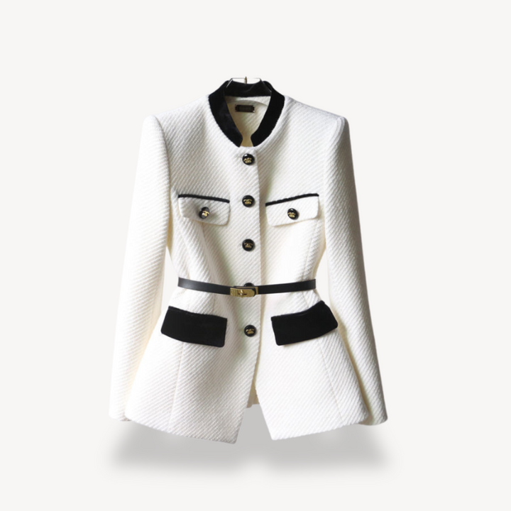https://cdn.shopify.com/s/files/1/0943/0581/2804/files/Womens-Tailored-Belted-Blazer-Velvet-Detail-Gold-Tone-Finish-2.png?v=1770725396