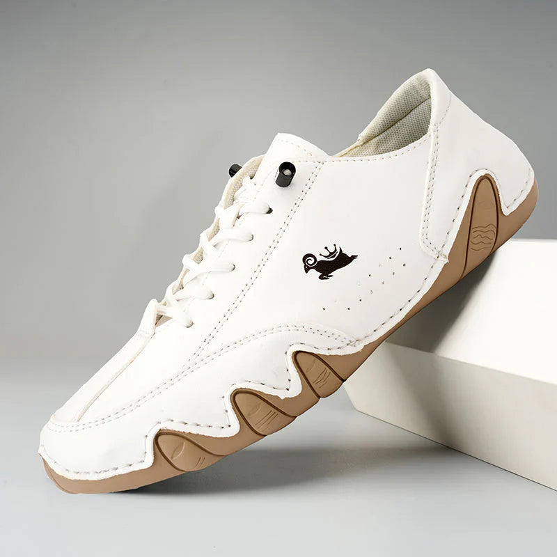 Comfortable Leather Walking Shoes with Arch Support