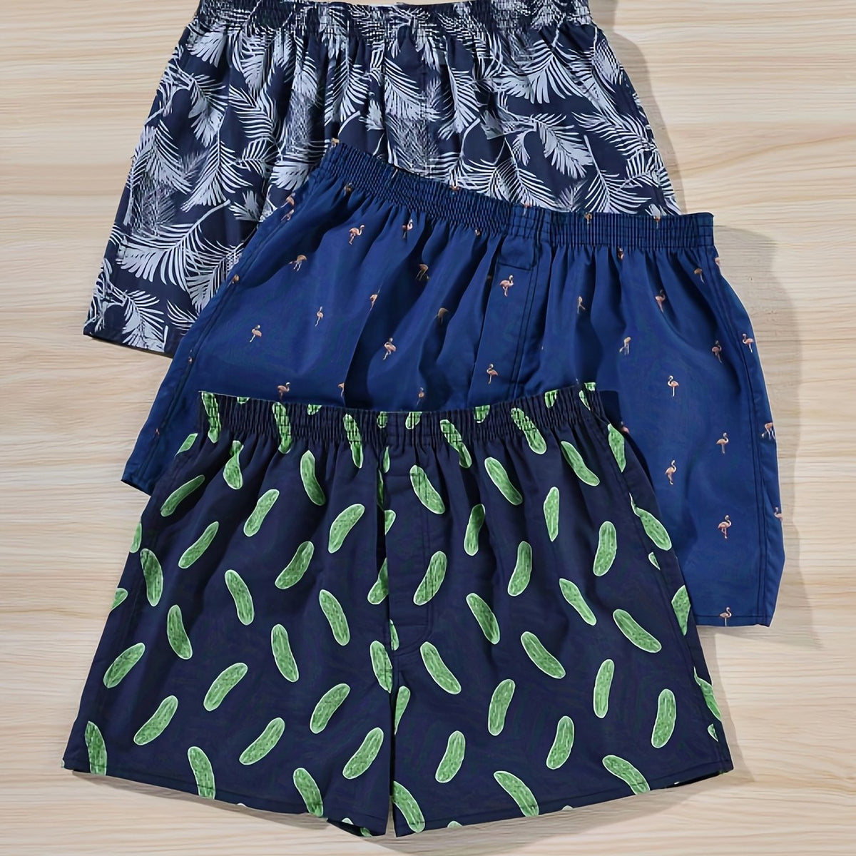 Set of 3 Men's Boxers made of Cotton