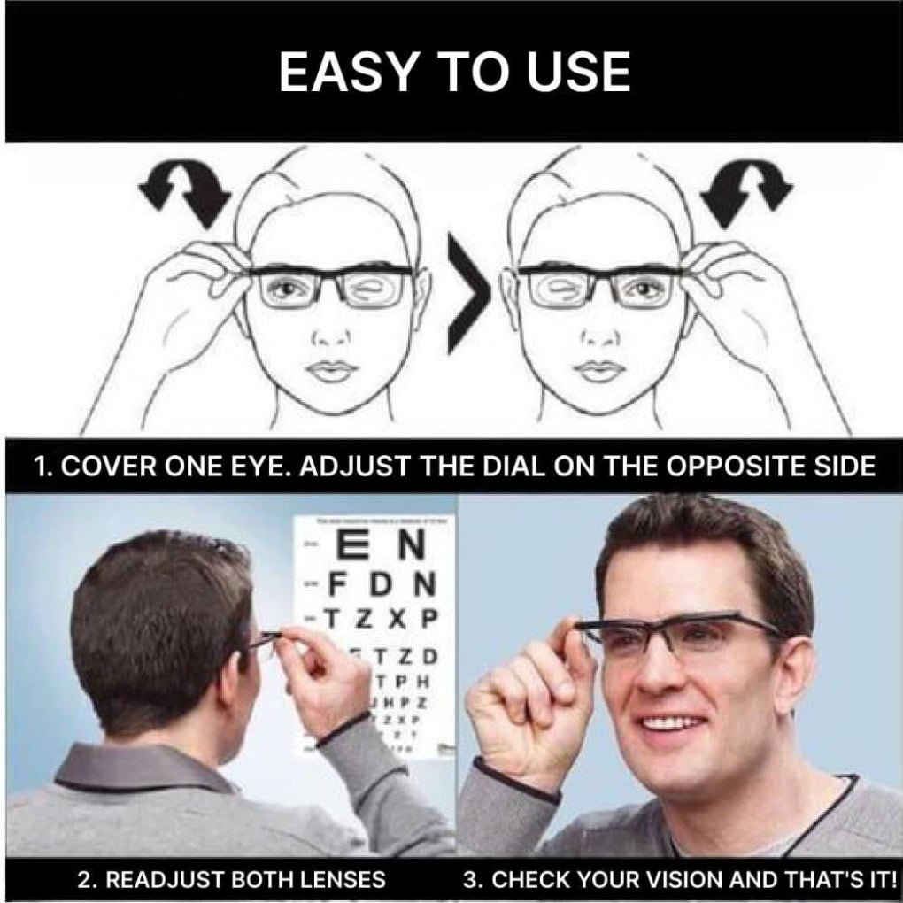 Adjustable Prescription Glasses for Perfect Vision